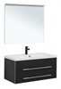 AQUANET Мебель для ванной подвесная Верона 90 New черный матовый - фото 226136
