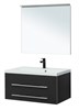 AQUANET Мебель для ванной подвесная Верона 90 New черный матовый - фото 226139