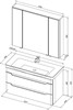 AQUANET Мебель для ванной подвесная София 105 белый глянец (2 ящика) - фото 226212