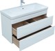 AQUANET Мебель для ванной подвесная София 105 белый глянец (2 ящика) - фото 226219