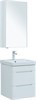 AQUANET Мебель для ванной подвесная София 50 белый глянец (2 ящика) - фото 226220