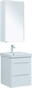 AQUANET Мебель для ванной подвесная София 50 белый глянец (2 ящика) - фото 226221