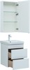 AQUANET Мебель для ванной подвесная София 50 белый глянец (2 ящика) - фото 226224