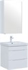 AQUANET Мебель для ванной подвесная София 60 белый глянец (2 ящика) - фото 226231