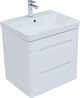 AQUANET Мебель для ванной подвесная София 60 белый глянец (2 ящика) - фото 226240