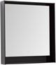 AQUANET Зеркало Милан 80 LED черный глянец - фото 226540