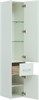 AQUANET Шкаф-Пенал подвесной Августа белый (ручки хром) - фото 227110