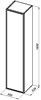 AQUANET Шкаф-Пенал подвесной / напольный Арт 35 белый матовый - фото 227135