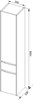 AQUANET Шкаф-Пенал подвесной / напольный Латина 35 L белый - фото 227241