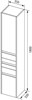 AQUANET Шкаф-Пенал подвесной / напольный Палермо 35 L белый глянец - фото 227260