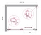 BELBAGNO Luce Душевой уголок прямоугольный размер 110x90 см профиль - хром / стекло - прозрачное, двери раздвижные, стекло 6 мм LUCE-AH-1-110/90-C-Cr - фото 228408