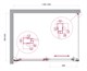 BELBAGNO Luce Душевой уголок прямоугольный размер 120x90 см профиль - хром / стекло - прозрачное, двери раздвижные, стекло 6 мм LUCE-AH-1-120/90-C-Cr - фото 228411