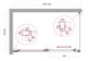 BELBAGNO Luce Душевой уголок прямоугольный размер 130x80 см профиль - хром / стекло - прозрачное, двери раздвижные, стекло 6 мм LUCE-AH-1-130/80-C-Cr - фото 228414