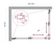 BELBAGNO Luce Душевой уголок прямоугольный размер 100x80 см профиль - хром / стекло - матовое, двери раздвижные, стекло 6 мм LUCE-AH-2-100/80-P-Cr - фото 228423