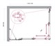 BELBAGNO Luce Душевой уголок прямоугольный размер 115x90 см профиль - хром / стекло - прозрачное, двери раздвижные, стекло 6 мм LUCE-AH-21-115/90-C-Cr - фото 228429