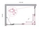 BELBAGNO Luce Душевой уголок прямоугольный размер 120x80 см профиль - хром / стекло - матовое, двери раздвижные, стекло 6 мм LUCE-AH-21-120/80-P-Cr - фото 228432