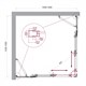 BELBAGNO Luce Душевой уголок квадратный размер 105x105 см профиль - хром / стекло - прозрачное, двери раздвижные, стекло 6 мм LUCE-A-22-80+25-C-Cr - фото 228535