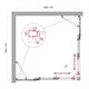 BELBAGNO Luce Душевой уголок квадратный размер 110x110 см профиль - хром / стекло - прозрачное, двери раздвижные, стекло 6 мм LUCE-A-22-80+30-C-Cr - фото 228542