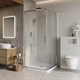 BELBAGNO Luce Душевой уголок квадратный размер 90x90 см профиль - хром / стекло - прозрачное, двери раздвижные, стекло 6 мм LUCE-A-2-90-C-Cr - фото 228581