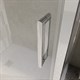 BELBAGNO Luce Душевой уголок прямоугольный размер 130x100 см профиль - хром / стекло - прозрачное, двери раздвижные, стекло 6 мм LUCE-AH-1-130/100-C-Cr - фото 228635