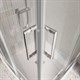 BELBAGNO Luce Душевой уголок прямоугольный размер 140x90 см профиль - хром / стекло - прозрачное, двери раздвижные, стекло 6 мм - фото 228737