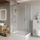 BELBAGNO Luce Душевой уголок прямоугольный размер 125x105 см профиль - хром / стекло - прозрачное, двери раздвижные, стекло 6 мм LUCE-AH-22-125/105-C-Cr - фото 228795