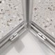 BELBAGNO Luce Душевой уголок прямоугольный размер 145x110 см профиль - хром / стекло - прозрачное, двери раздвижные, стекло 6 мм - фото 228836