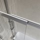 BELBAGNO Luce Шторка на ванну ширина 90 см профиль - хром / стекло - прозрачное, двери распашные, стекло 6 мм LUCE-VF-11-90/145-C-Cr - фото 228904