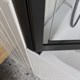 BELBAGNO Luce Шторка на ванну ширина 100 см профиль - черный / стекло - прозрачное, двери распашные, стекло 6 мм LUCE-VF-11-100/145-C-NERO - фото 228910