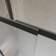 BELBAGNO Luce Шторка на ванну ширина 90 см профиль - черный / стекло - матовое, двери распашные, стекло 6 мм LUCE-VF-11-90/145-P-NERO - фото 228931