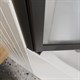 BELBAGNO Luce Шторка на ванну ширина 90 см профиль - черный / стекло - матовое, двери распашные, стекло 6 мм LUCE-VF-11-90/145-P-NERO - фото 228933