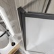 BELBAGNO Luce Шторка на ванну ширина 90 см профиль - черный / стекло - матовое, двери распашные, стекло 6 мм LUCE-VF-11-90/145-P-NERO - фото 228934