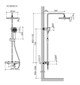 SANCOS Game Душевая стойка для душа с термостатическим смесителем, цвет хром - фото 228996