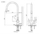 SANCOS Arno Смеситель для кухни с возможностью подключения фильтра для воды, цвет вороненая сталь - фото 229266