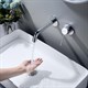 AQUATEK Смеситель для раковины настенный 2 отв. (внешняя и скрытая часть)  AQ1313CR ЕВРОПА AQ1313CR - фото 230790