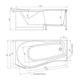 TIMO Vino Акриловая ванна асимметричная левая 1500*900*660 белый - фото 233081