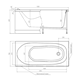 TIMO Kilo Акриловая ванна прямоугольная 1500*700*630 белый - фото 233141