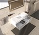 SANVIT Турин-1 Тумба под раковину подвесная для ванной комнаты , 1 выдвижной ящик , 3Д царга (раковина r9060d) - фото 233862