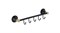 FIXSEN Luksor Планка 5 крючков, цвет черный сатин - фото 23551