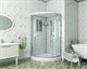 NIAGARA Luxe Душевая кабина 1/4 круга размер 90x90 см, профиль - серебро / стекло - прозрачное NIAGARA7701W - фото 235733