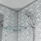 NIAGARA Luxe Душевая кабина 1/4 круга размер 90x90 см, профиль - серебро / стекло - прозрачное NIAGARA7701W - фото 235734