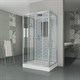 NIAGARA Luxe Душевая кабина прямоугольник размер 120x90 см, профиль - серебро / стекло - прозрачное NIAGARA7772QW - фото 235778