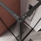 CEZARES Liner Душевой уголок прямоугольный размер 90x90 см, профиль - черный / стекло - прозрачное, двери распашные LINER-A-1-90-C-NERO-L - фото 237013