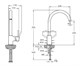 VITRA Minimax S Смеситель для кухни, матовый никель A4209134EXP - фото 242375