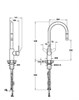VITRA Masterline Смеситель для кухни, с выдвижным изливом, хром A42153EXP - фото 242389