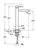 VITRA Origin Смеситель для раковины-чаши, большой, хром - фото 242424