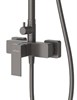 CEZARES Slider Душевая стойка со смесителем, оружейная сталь SLIDER-CD-GM - фото 250263