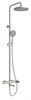CEZARES Stylus Душевая стойка со смесителем и изливом, сатин STYLUS-CVD-IN - фото 250400