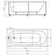 AQUATEK Оберон Ванна пристенная прямоугольная  размер 170x70 см без гидромассажа с фронтальной панелью с каркасом (разборный) со слив-переливом (справа), белый - фото 251841