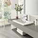 SANITA LUXE Раковина мебельная Quadro 60, белая (QDR60SLWB01) WB.FN/Quadro/60-C/WHT.G/S1 - фото 254246